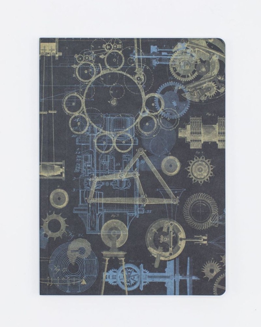 Notebooks Cognitive Surplus | Mechanical Engineering Softcover Notebook | Dot Grid Journal